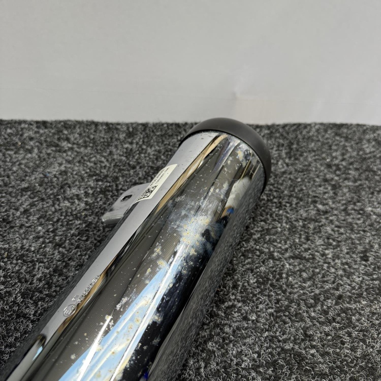 Indian Scout Lower Chrome Silencer with Black Tip